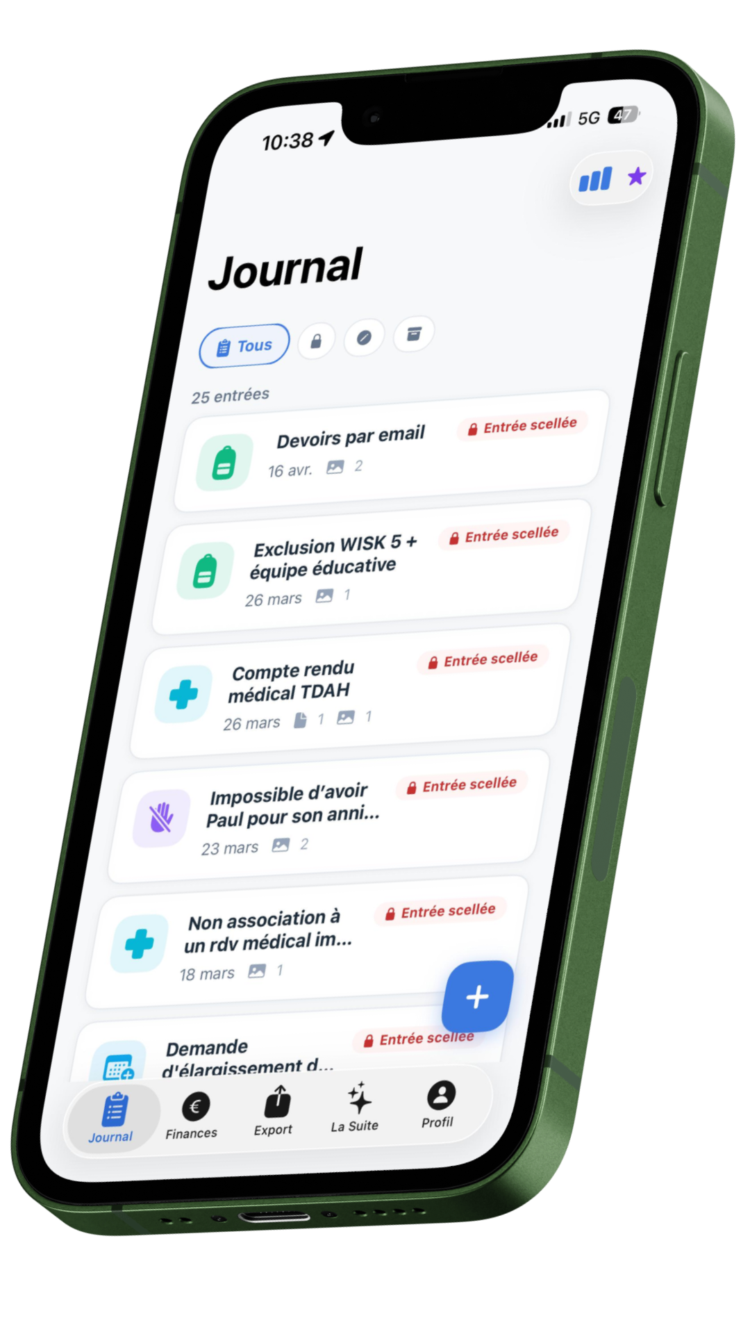 Aperçu de l'application Saequi